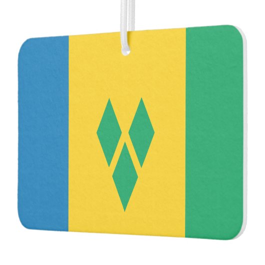 Saint Vincent en Grenadines National World Flag Luchtverfrisser (Links)
