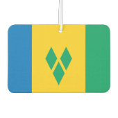 Saint Vincent en Grenadines National World Flag Luchtverfrisser (Voorkant)