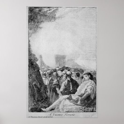 Saint Vincent Ferrer, 1750-80 Poster (Voorkant)