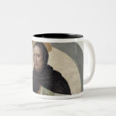 Saint Vincent Ferrer (fresco) Tweekleurige Koffiemok (Voorkant rechts)