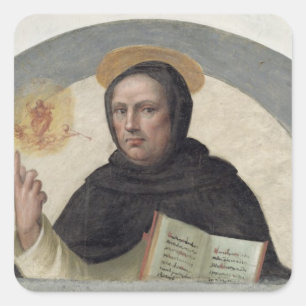 Saint Vincent Ferrer (fresco) Vierkante Sticker