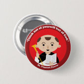 Saint Vincent Ferrer Ronde Button 5,7 Cm (Voorkant /achterkant)