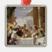 Saint Vincent Ferrer voert een wonder uit Metalen Ornament (Voorkant)