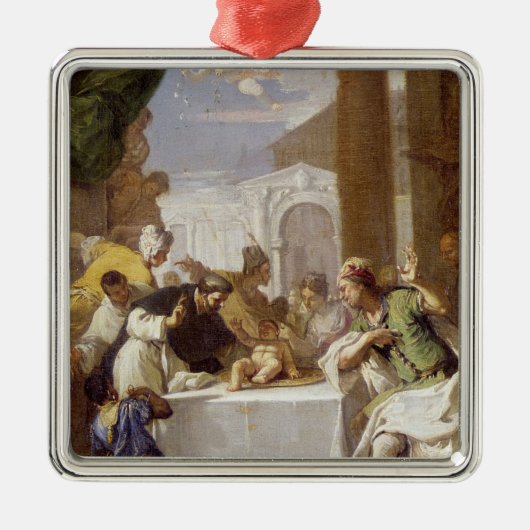 Saint Vincent Ferrer voert een wonder uit Metalen Ornament (Voorkant)