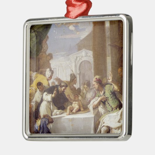 Saint Vincent Ferrer voert een wonder uit Metalen Ornament (Links)