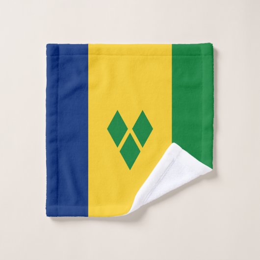 Saint Vincent Flag Bad Handdoek (Wasdoekje)
