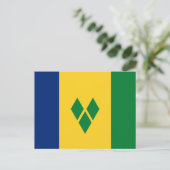 Saint Vincent Flag Briefkaart (Staand voorkant)