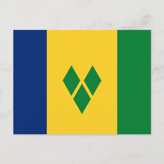 Saint Vincent Flag Briefkaart (Voorkant)