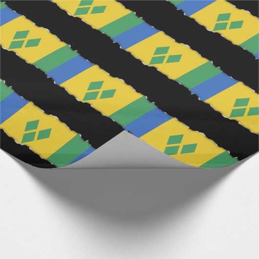 Saint Vincent Flag Cadeaupapier (Hoek)