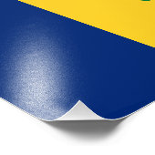 Saint Vincent Flag Foto Afdruk (Hoek)