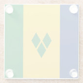 Saint Vincent Flag Glazen Onderzetter (Achterkant)
