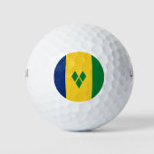 Saint Vincent Flag Golfballen (Voorkant)