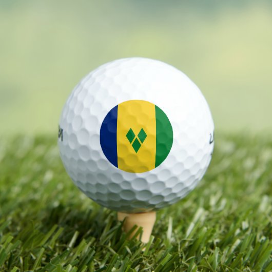Saint Vincent Flag Golfballen (Insitu Shirt)