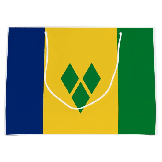 Saint Vincent Flag Groot Cadeauzakje (Voorkant)