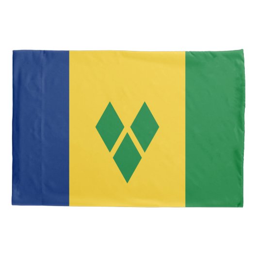 Saint Vincent Flag Kussensloop (Achterkant)