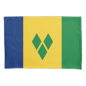 Saint Vincent Flag Kussensloop (Voorkant)