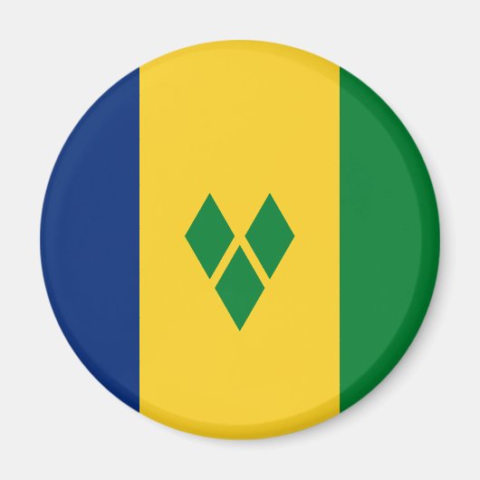 Saint Vincent Flag Magneet (Voorkant)