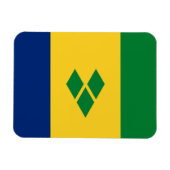 Saint Vincent Flag Magneet (Horizontaal)