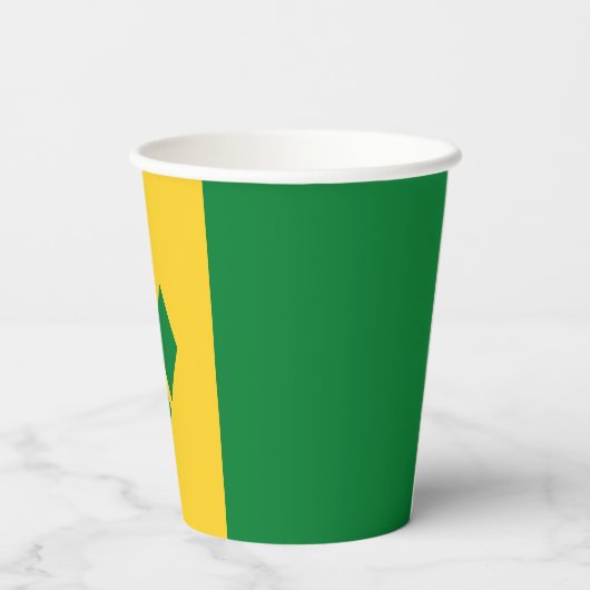 Saint Vincent Flag Papieren Bekers (Achterkant)