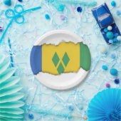 Saint Vincent Flag Papieren Bordje (Feest)