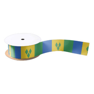 Saint Vincent Flag Satijnen Lint