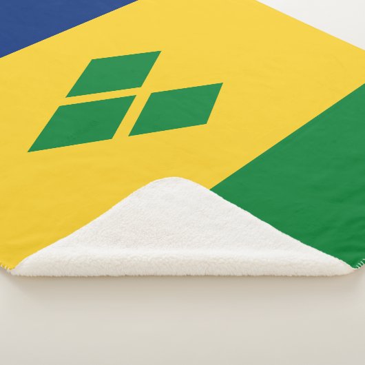 Saint Vincent Flag Sherpa Deken (3/4)
