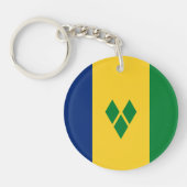 Saint Vincent Flag Sleutelhanger (Voorkant)