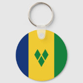 Saint Vincent Flag Sleutelhanger (Voorkant)