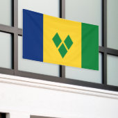 Saint Vincent Flag Spandoek (Buitenkant Gebouw)
