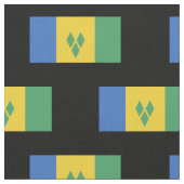 Saint Vincent Flag Stof (Close Up)