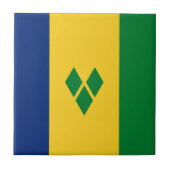 Saint Vincent Flag Tegeltje (Voorkant)