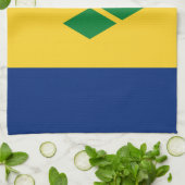 Saint Vincent Flag Theedoek (Gevouwen)