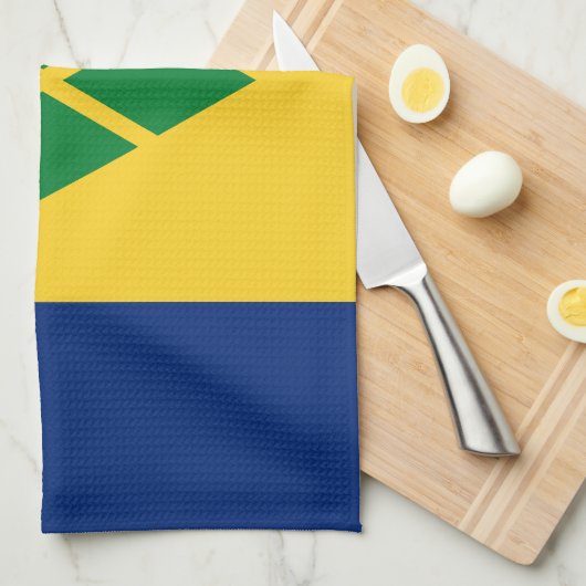 Saint Vincent Flag Theedoek (Quarter Fold)