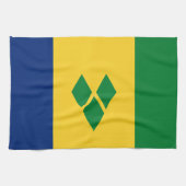 Saint Vincent Flag Theedoek (Horizontaal)