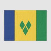 Saint Vincent Flag Tissuepapier (Voorkant)