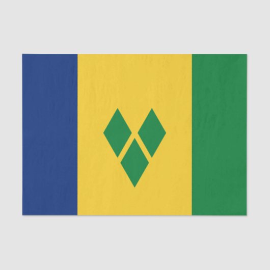 Saint Vincent Flag Tissuepapier (Voorkant)