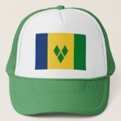 Saint Vincent Flag Trucker Pet (Voorkant)