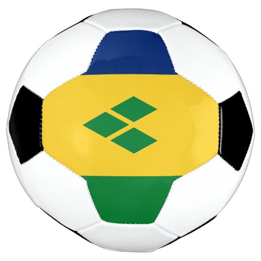 Saint Vincent Flag Voetbal (Gedraaid)