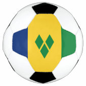 Saint Vincent Flag Voetbal (Voorkant)