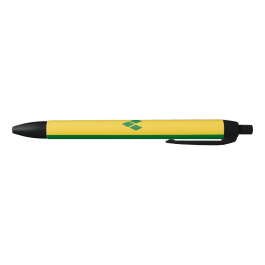Saint Vincent Flag Zwarte Inkt Pen (Bodem)