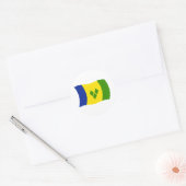 Saint Vincent Grenadines Vlag Sticker (Envelop)
