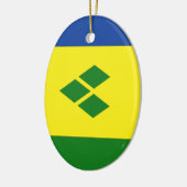 Saint Vincent Keramisch Ornament (Links)