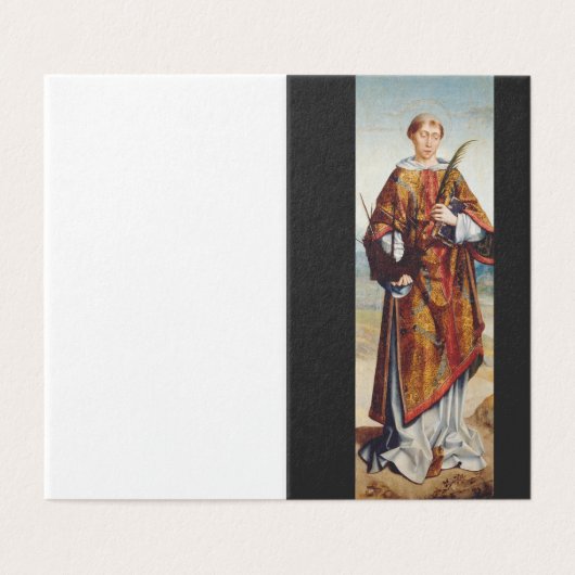 Saint Vincent of Saragossa Kaart (Buitenkant ongevouwen)