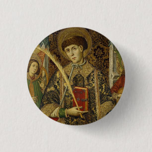 Saint Vincent Saragossa Deacon & Martyr Button