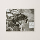 Saint Vincent schrijft in zijn cel bij Ferins, van Legpuzzel (Horizontaal)