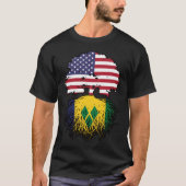 Saint Vincent Vincentive an American USA Tree Root T-shirt (Voorkant)