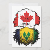 Saint Vincent Vincentive an Canadian Canada Tree R Kaart (Voorkant)