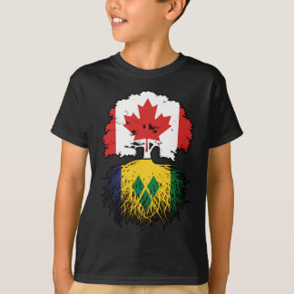 Saint Vincent Vincentive an Canadian Canada Tree R T-shirt