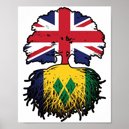 Saint Vincent Vincentive en Brits boomkorren Poster (Voorkant)