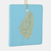 Saint Vincent West Indië Kerstmis Keramisch Ornament (Rechts)